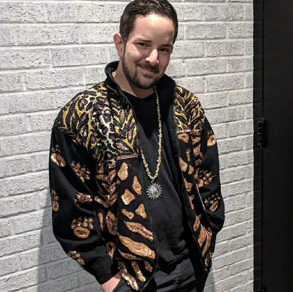 MODI Vintage Denim Sequin Jacket